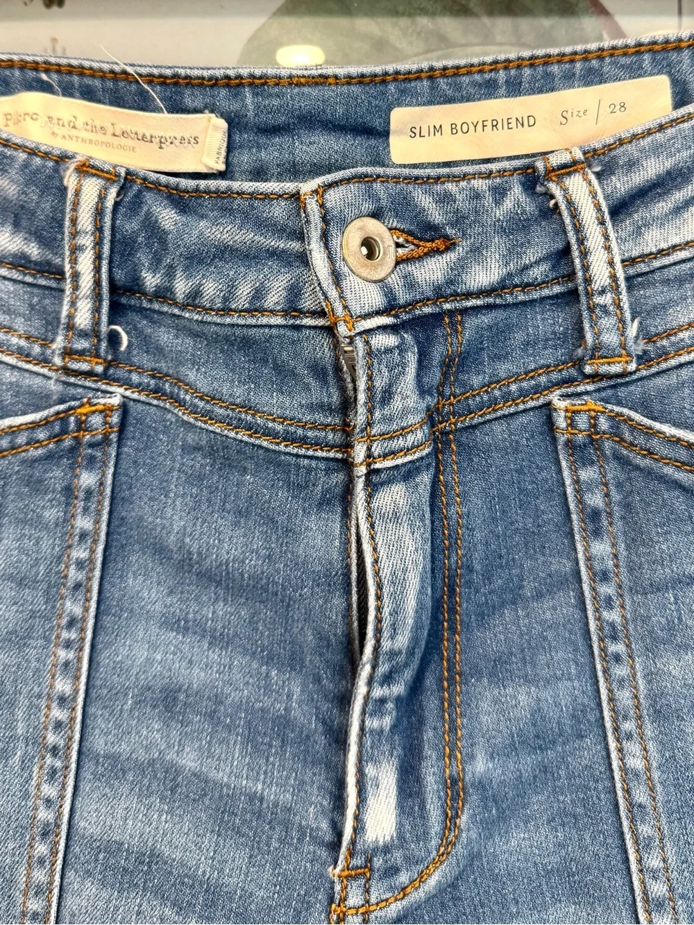 Pilcro And The Letterpress by Anthropologie slim boyfriend jeans. - Picture 3 of 3
